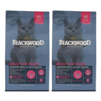 Blackwood柏萊富特調成貓亮毛配方(雞肉+米)-4磅*2包(貓飼料)