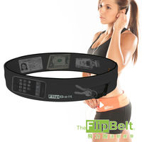 FlipBelt 美國飛力跑運動腰帶(鐵灰色) FB-Gray 運動 路跑 三鐵