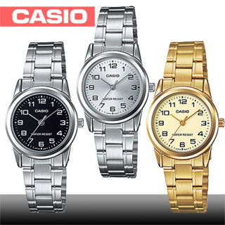 【CASIO 卡西歐】日系-小徑面氣質指針淑女錶(LTP-V001G-LTP-V001D)