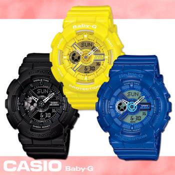 【CASIO 卡西歐 Baby-G 系列】甜蜜多彩潮流活力款女錶(BA-110BC)-多色款 網