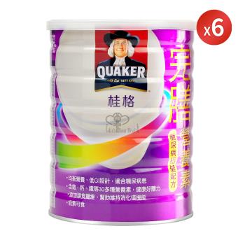 【QUAKER 桂格】完膳營養素 糖尿病穩健配方X6入(900g/入)