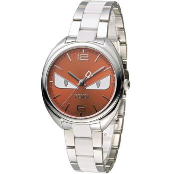 芬迪 FENDI 小怪獸系列時尚腕錶 F216037104D1 橘