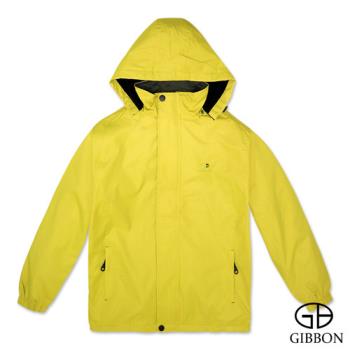GIBBON 防潑水保暖內刷毛休旅衝鋒外套‧黃色