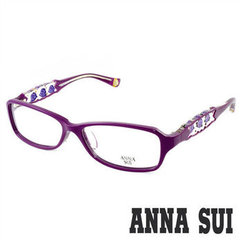Anna Sui 安娜蘇 經典紫薔薇祕密花園造型眼鏡(紫色) AS519-1700