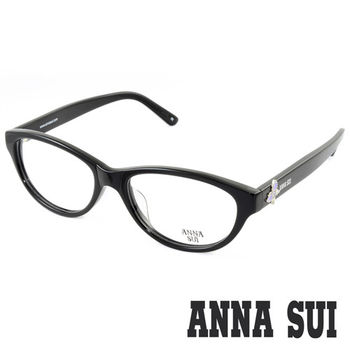 Anna Sui 安娜蘇 經典薔薇紫蝶花園造型眼鏡(黑色) AS522001