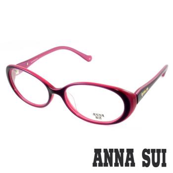 Anna Sui 安娜蘇  經典祕密花園系列造型眼鏡(黑粉色) AS526763
