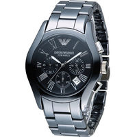 EMPORIO ARMANI Ceramica 自我風格陶瓷計時腕錶 20862