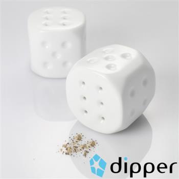 dipper 18樂調味2件組-胡椒罐/鹽罐-行動