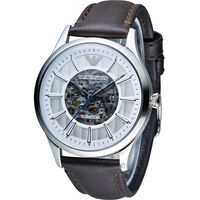 EMPORIO ARMANI Meccanico 雙面鏤空機械腕錶 AR1946