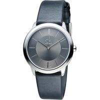 CK Calvin Klein Minimal 俐落時尚腕錶 K3M221C4 灰色