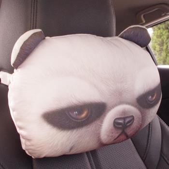 3D貓熊活性炭汽車枕/睡枕/靠枕/頸枕