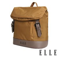 ELLE 時光旅人系列-大容量10吋IPAD 直式休閒手提/斜背包- 日光駝