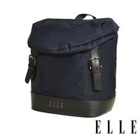 ELLE 時光旅人系列-大容量10吋IPAD 直式休閒手提/斜背包- 午夜藍