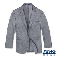 ZENO傑諾 精品舒適休閒西裝外套‧灰色L-3L