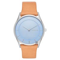 SKAGEN Hagen 北歐時尚石英腕錶 藍x咖啡 36mm SKW2451