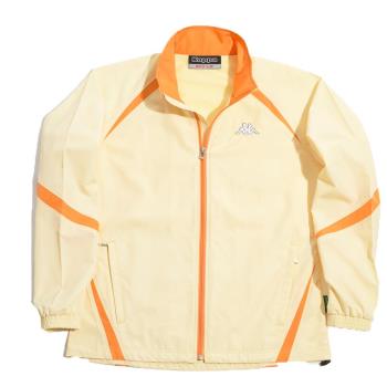 KAPPA義大利時尚舒適吸濕排汗速乾單層風衣~黃/橘C161-1806-2