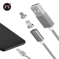 原裝Moizen 二合一 Apple Lightning MICRO USB 接頭 磁吸充電線 傳輸線