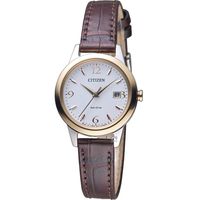 CITIZEN 星辰 Eco-Drive 光動能優雅都會時尚女錶 EW2234-12A