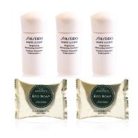 SHISEIDO 資生堂 泡泡洗顏皂 (金) 18gx2+美透白活膚乳15mlx3