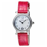 Standel 詩丹麗60週年系列真鑽女錶 珍珠貝x紅 28mm 6S1604-321DS-WM
