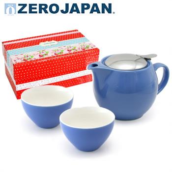 【ZERO JAPAN】典藏陶瓷一壺兩杯超值禮盒組 藍苺