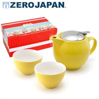 【ZERO JAPAN】典藏陶瓷一壺兩杯超值禮盒組 甜椒黃