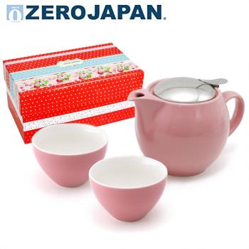 【ZERO JAPAN】典藏陶瓷一壺兩杯超值禮盒組 玫瑰粉