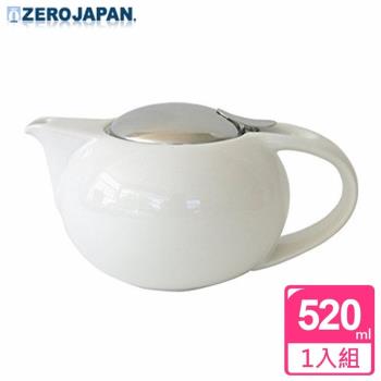 【ZERO JAPAN】嘟嘟陶瓷壺520cc 白色  