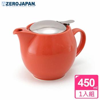 【ZERO JAPAN】典藏陶瓷不銹鋼蓋壺450cc 蘿蔔紅