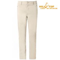【hilltop山頂鳥】男款抗UV彈性長褲S07MA6淺卡其