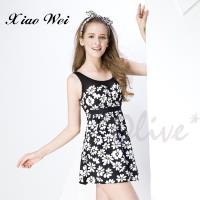 梅林品牌 時尚連身裙泳裝 NO.M6452(L-QL)