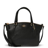 COACH 經典手提兩用斜背包 經典黑