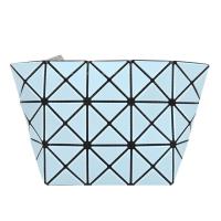ISSEY MIYAKE 三宅一生 BAOBAO幾何方格3x5霧面化妝包(粉藍)