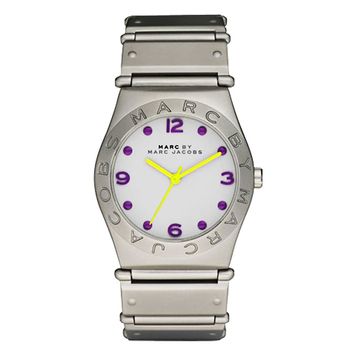 Marc Jacobs 色彩潮流時尚腕錶 銀白 36mm MBM3513