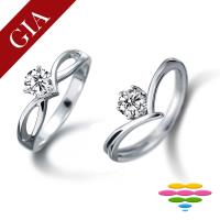 彩糖鑽工坊 GIA 30分 F/VS2 3EX+頂級北極光車工 鑽戒