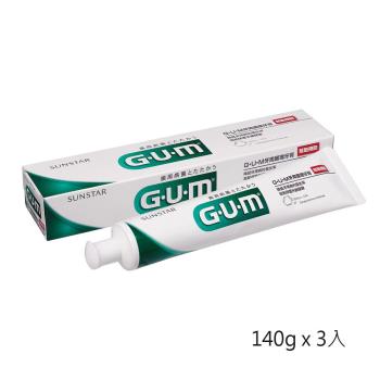 GUM 牙周護理牙膏140g(盒裝)x3條