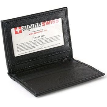 Alpine Swiss 2017瑞士薄型悠遊卡名片黑色皮夾(預購)
