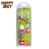 【BabyTiger虎兒寶】HAPPY MET 兒童教育型語音電動牙刷 (附替換刷頭X1) - 粉精靈款
