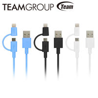 Team十銓 MFi認證 Lightning Micro USB 2合1傳輸充電線