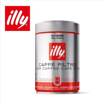 【illy】意利美式咖啡中焙咖啡粉 250g(二罐組)