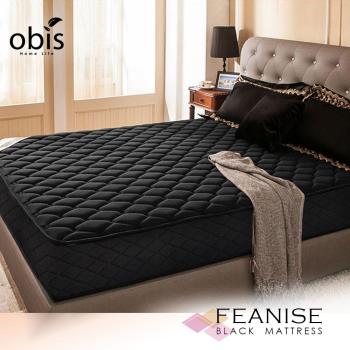 【obis】鑽黑系列-FEANISE二線奈米石墨烯獨立筒無毒床墊-雙人(5尺X6.2尺)