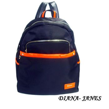 Diana Janes 尼龍 帆布配皮兩用後背包