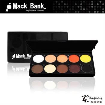 【Mack Bank】M05-06A專業眼影 腮紅 眼影盤 眼影盒 彩盤組(10色/組) (形向Xingxiang美容乙丙級 眼彩)