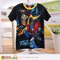 魔法Baby 男童裝 變形金剛授權正版涼感短袖T恤~k50490