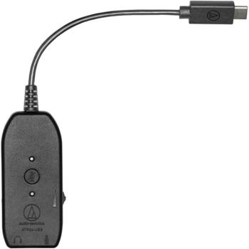 日本鐵三角Audio-Technica外音訊卡連接器3.5mm麥克風耳機轉USB外接音效卡轉接器ATR2XUSB 