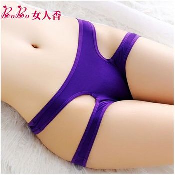BoBo女人香 日式緊縛 死庫水設計性感火辣2側裸空低腰內褲C870羅蘭紫