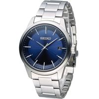 SEIKO Spirit 簡約時尚萬年曆太陽能電波腕錶 7B24-0BJ0B SBTM231J