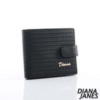 Diana Janes 牛皮 斜紋對折短夾