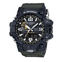 【CASIO】G-SHOCK 征服世界強悍機能陸海空防泥概念電波錶-墨綠 (GWG-1000-1A3)