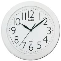 【CASIO】流線大方指針圓形掛鐘-白 (IQ-01S-7)